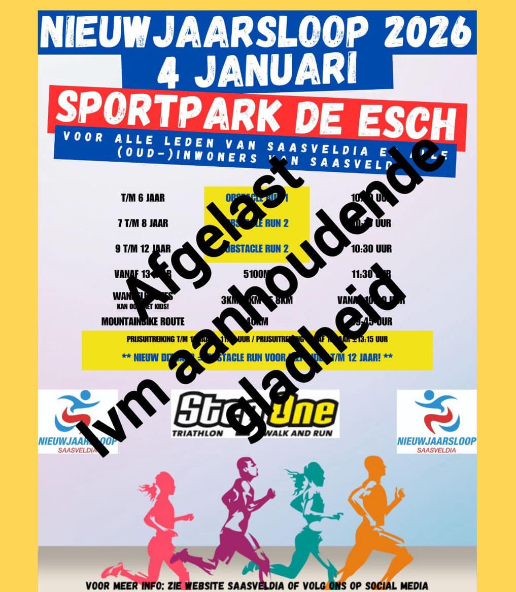 Nieuwjaarsloop afgelast